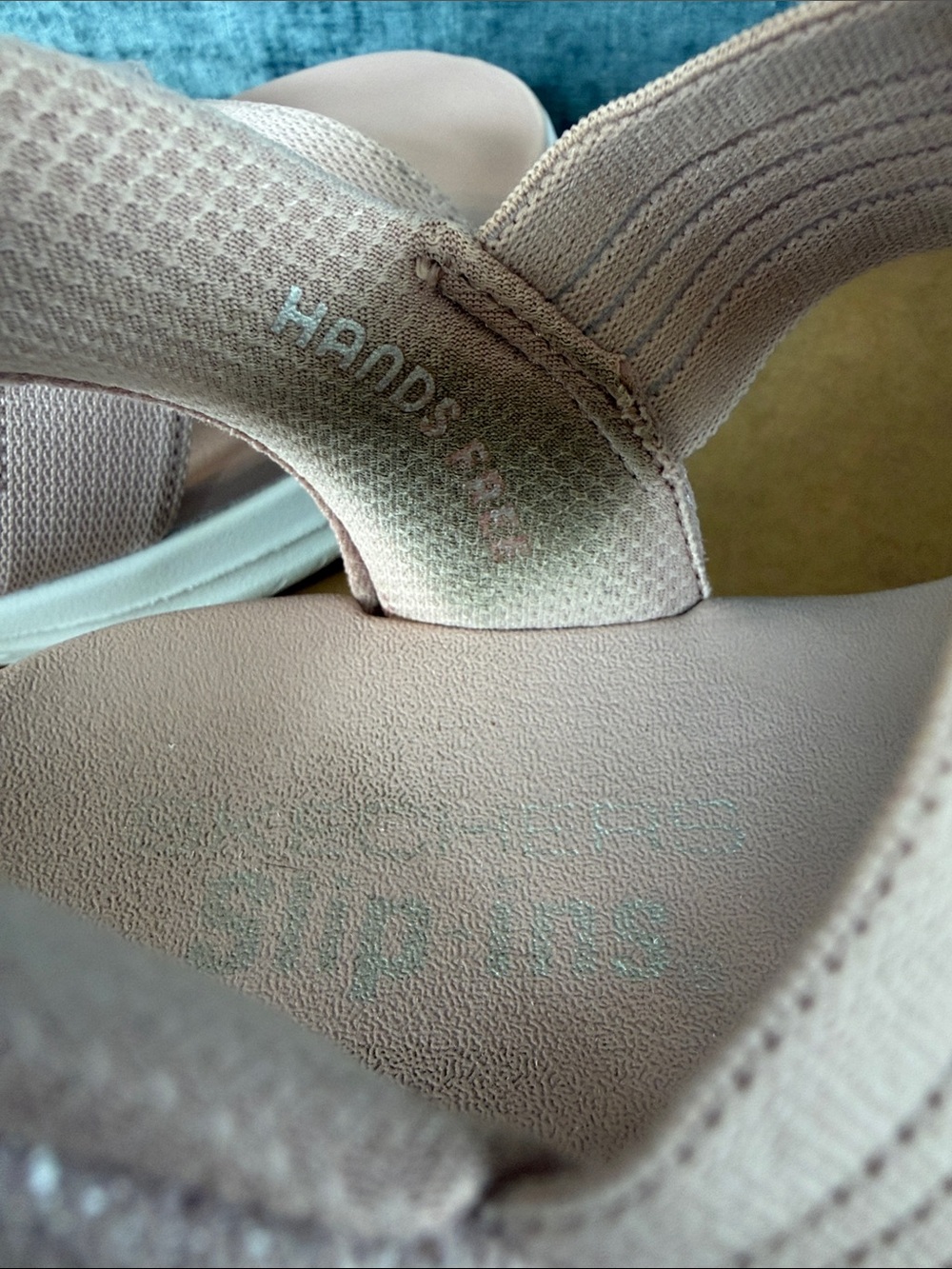Skechers Pink Elastic Strap Slip In Sandals - Picture 8 of 9